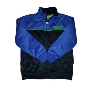 Great condition Blue & Black Puma Sports Lifestyle jacket - Size 4 basketball